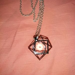 🦄Cute Octagonal open caged pendent